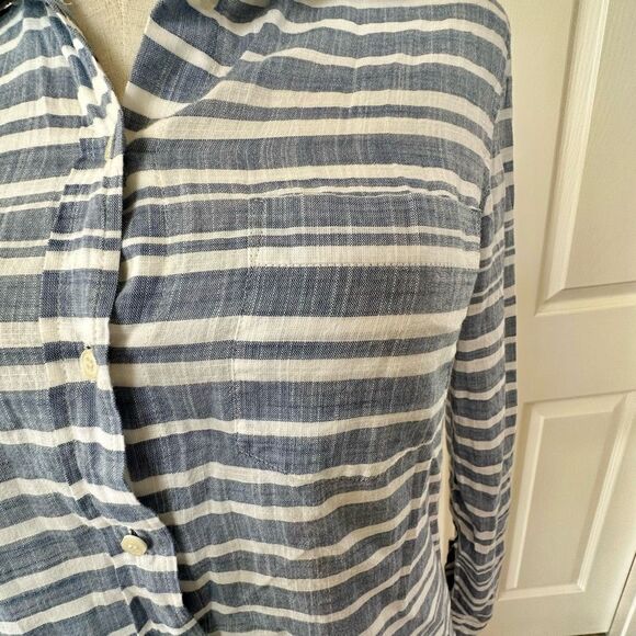 J.Crew striped gauze boy perfect fit blouse - Picture 7 of 10